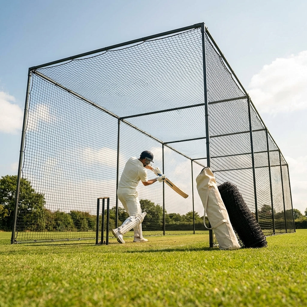 Cricket Cage Replacement Net UV Stabilised available in 35ft, 55ft, 70ft