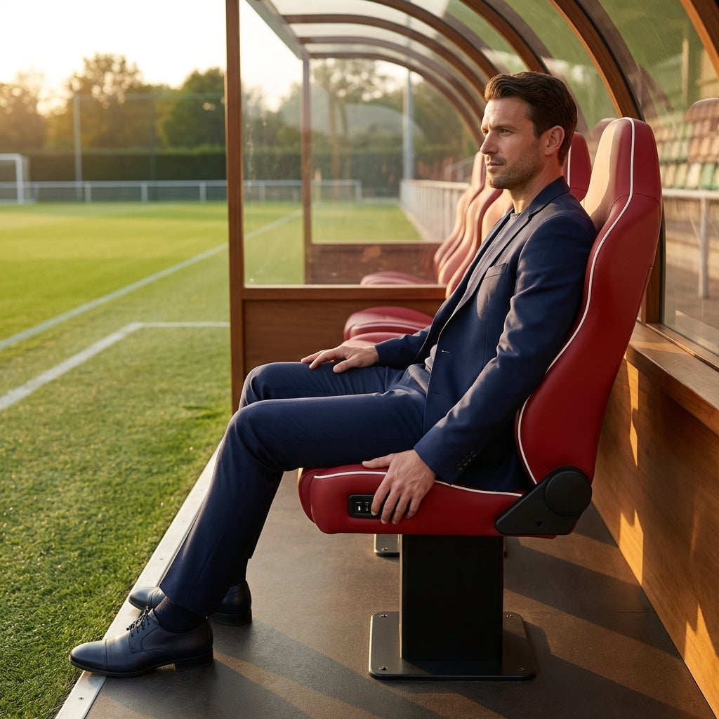 Luxury stadium seats with customisable marine vinyl and rustproof steel frame