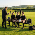 Aluminium sports bench with HDPE seats for indoor and outdoor use
