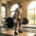Steel Olympic lifting barbell for gym and home use