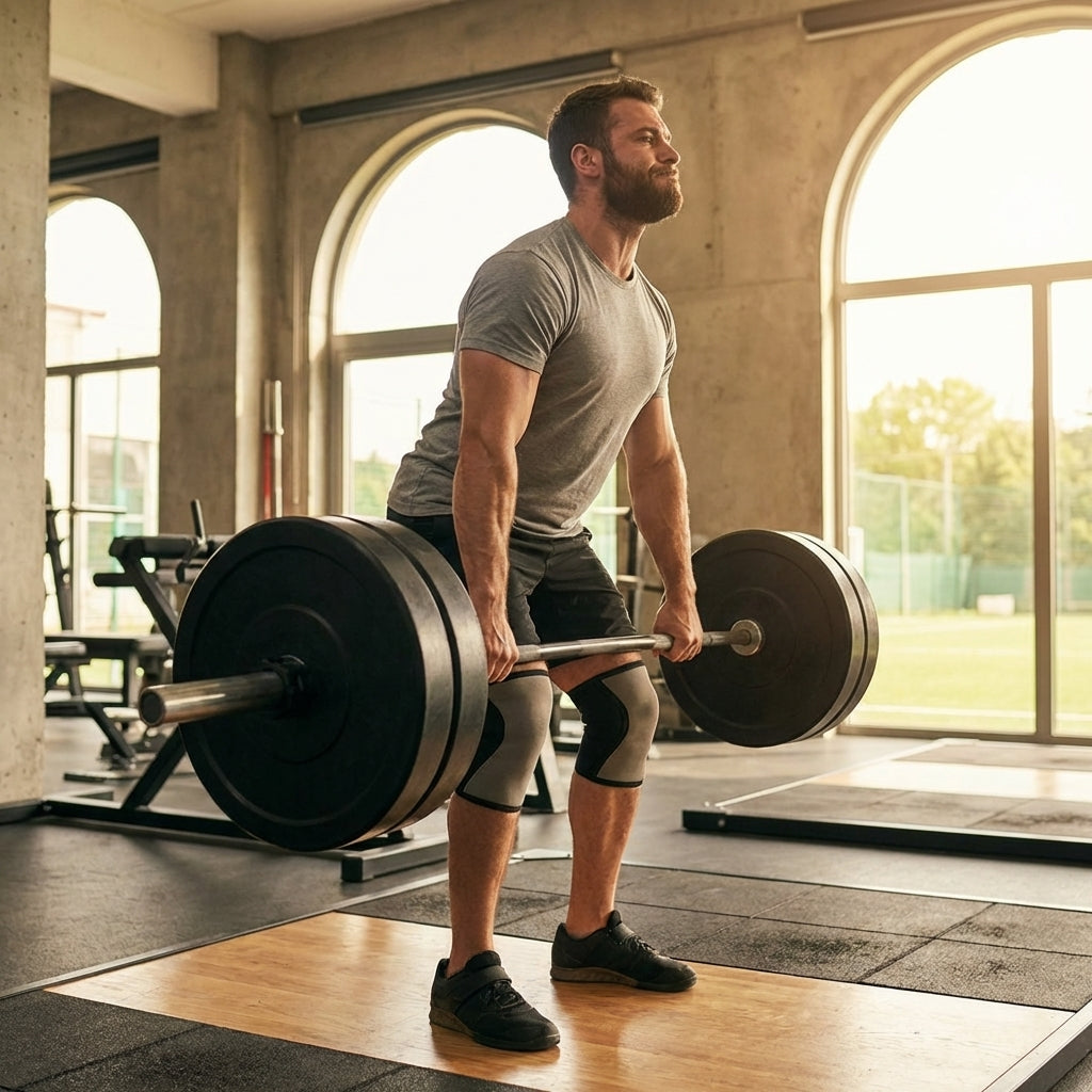 Steel Olympic lifting barbell for gym and home use