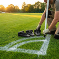 Corner flag bases in black rubber for sports pitches