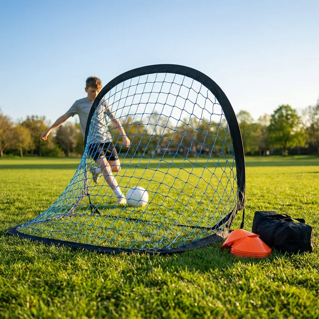 Football goal net in multiple sizes and colours for clubs and gardens
