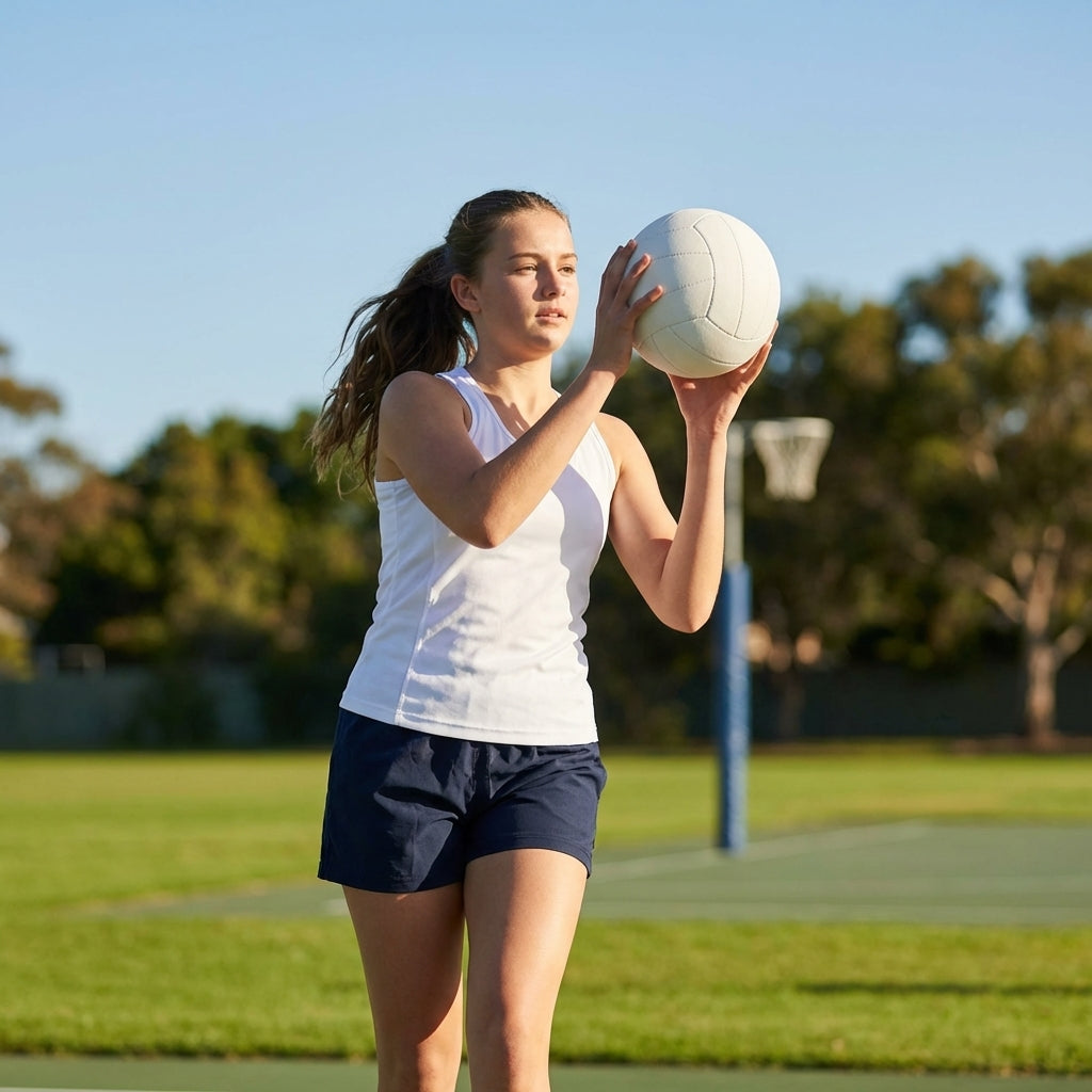 All Weather Training Netball with Synthetic Latex Bladder