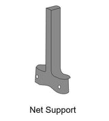 Table tennis replacement parts including wheels and nets