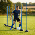 Slalom training poles in vibrant colours for sports practice