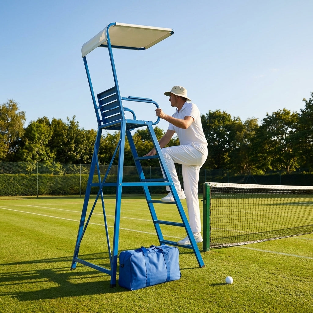 Aluminium Tennis Umpire Chair in Green, Blue, or Black