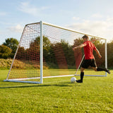 Football goal nets 24 x 8 ft, durable HDPE for clubs and schools