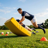 Rugby tackle mats in Yellow/Black with durable PVC for training