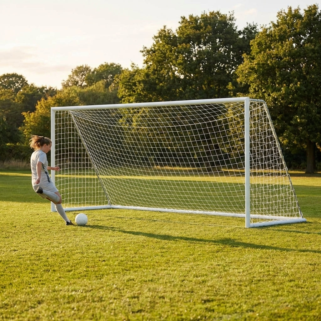 12ft x 4ft Football Goal Nets in HDPE for Schools and Clubs