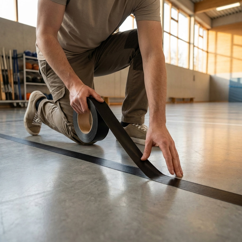 PVC Line Marking Tape in vibrant colours for indoor and outdoor use