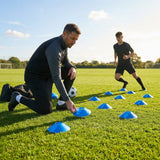 Rubber Flat Disc Markers in multi-colour for training and games