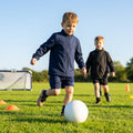 Kids' windbreaker jacket in black and navy for outdoor and sports use