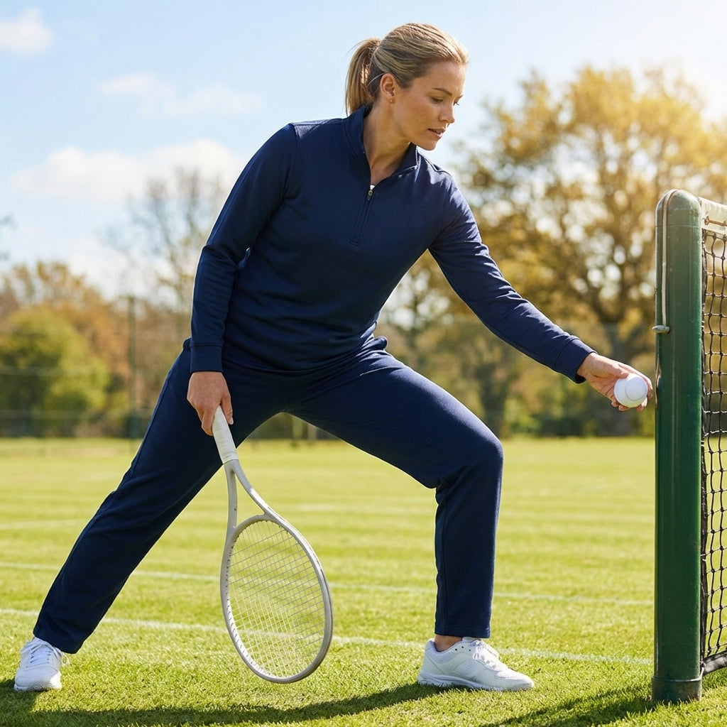 Women's Quarter Zip Tracksuit made of lightweight polyester