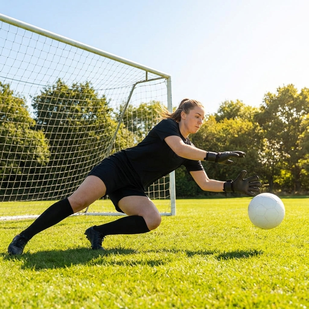 Women’s polyester goalkeeper shorts in vibrant colours