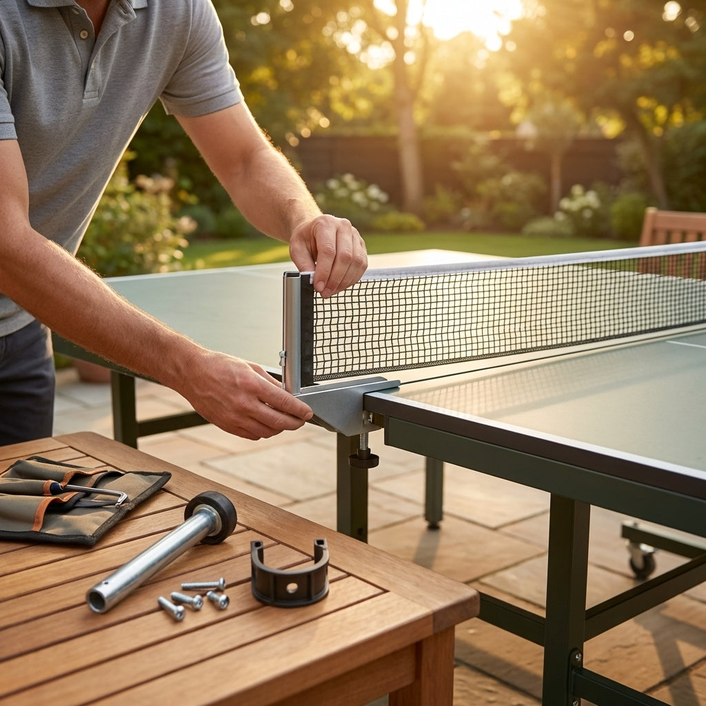 Table Tennis Table Replacement Parts, featuring durable steel and nylon components