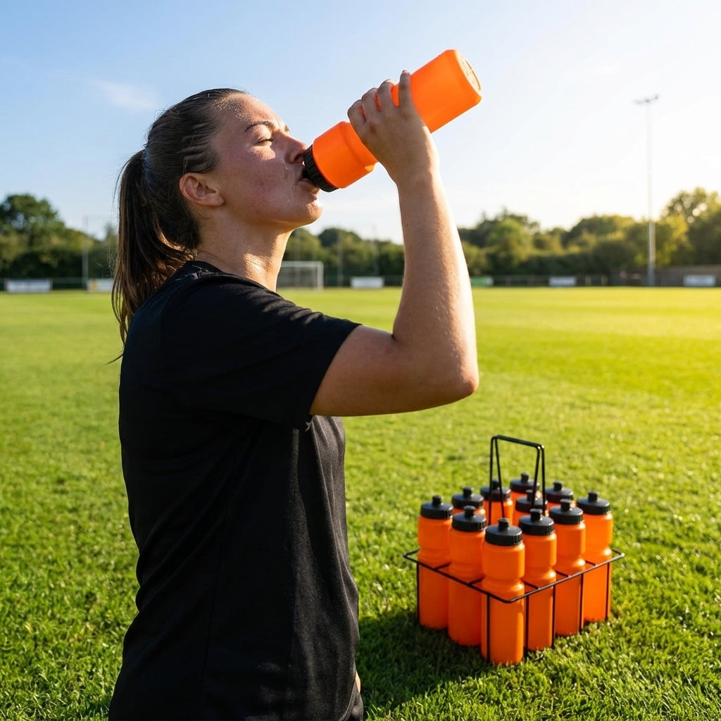750ml sports water bottle in multiple colours, BPA-free plastic