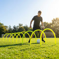 Football Training Passing Arcs, Fluorescent Yellow, High Tensile Plastic