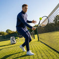 Men's quarter zip tracksuit top, lightweight polyester