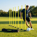 Slalom training poles in vibrant colours for sports practice