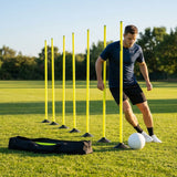 Slalom training poles in vibrant colours for sports practice