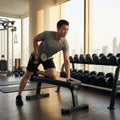 Urethane dumbbells with steel core, ideal for gyms