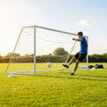 12 x 6ft football goal net made of HDPE for junior goals