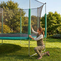 Replacement trampoline pole pads with cushioned protection for outdoor use