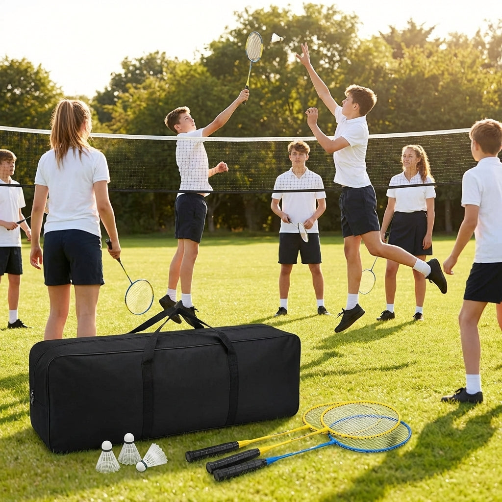 Badminton Sets – Multiple Sizes – High-Quality Materials – Schools & Clubs