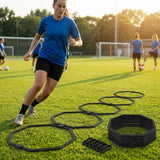 Agility Training Rings Pack of 6 with carry bag and clips