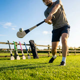 Ash Hurling Stick with custom grip colours, ideal for indoor and outdoor sports