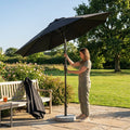 Garden Parasol 2.7m with steel frame and UV protection