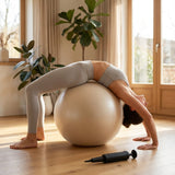 55cm Anti-Burst Yoga Ball in Charcoal for Yoga and Pilates