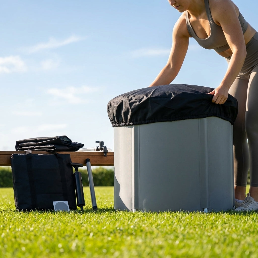 Replacement parts for portable ice bath