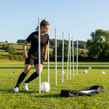 Slalom training poles in vibrant colours for agility training