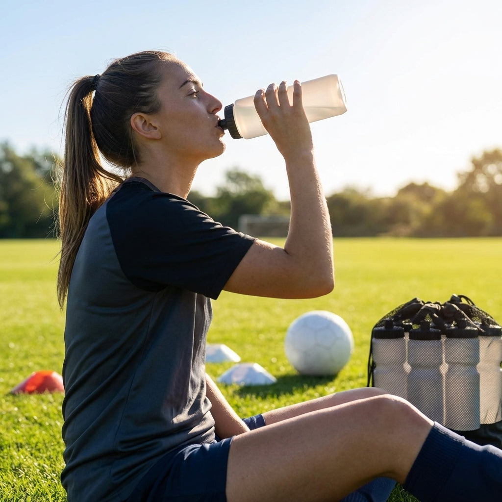 750ml sports water bottle in multiple colours, BPA-free plastic
