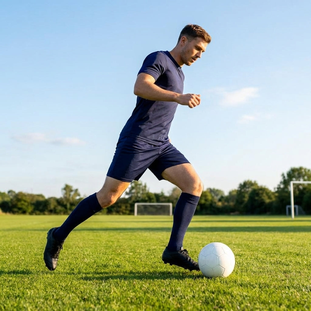 Men's football shorts in various colours, breathable polyester sportswear