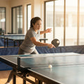 Table tennis balls in optic white for indoor and outdoor use