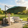 Cantilever garden parasol with 3m UV30+ canopy and steel frame