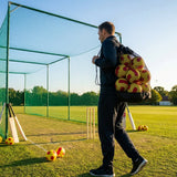 Football carry bag with 12 footballs, durable mesh