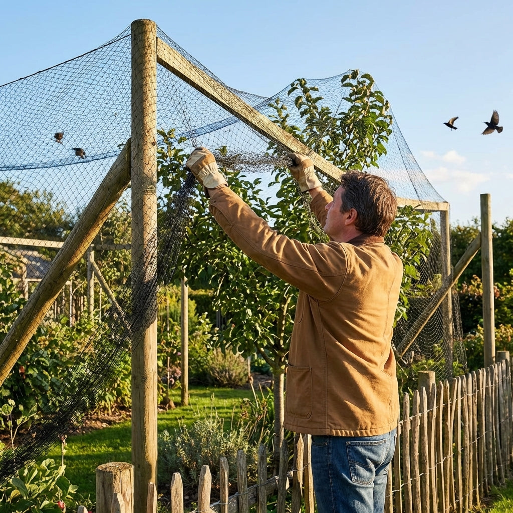28mm black bird netting for urban and rural protection