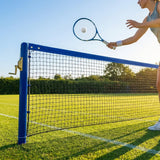 42ft tennis net in black with 2mm HDPE for school and home courts