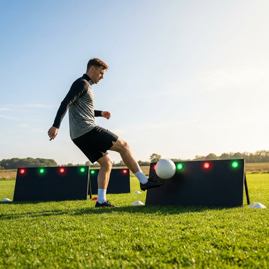 Interactive rebound boards for football training with advanced features