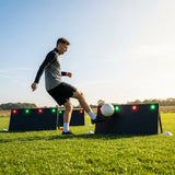 Interactive rebound boards for football training with advanced features