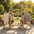 Wooden relax chair for outdoor garden use