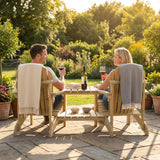 Wooden relax chair for outdoor garden use