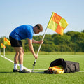 Gaelic Football AstroTurf Corner Flags with weatherproof PVC and rubber bases