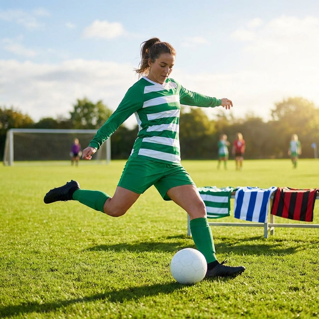 Women's Long Sleeve Football Shirt in various colours