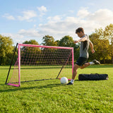 Aluminium Folding Football Goal in various sizes and colours, ideal for training and matches