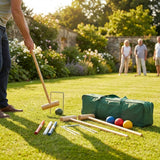 Senior Pro Croquet Set with wooden mallets and coloured balls